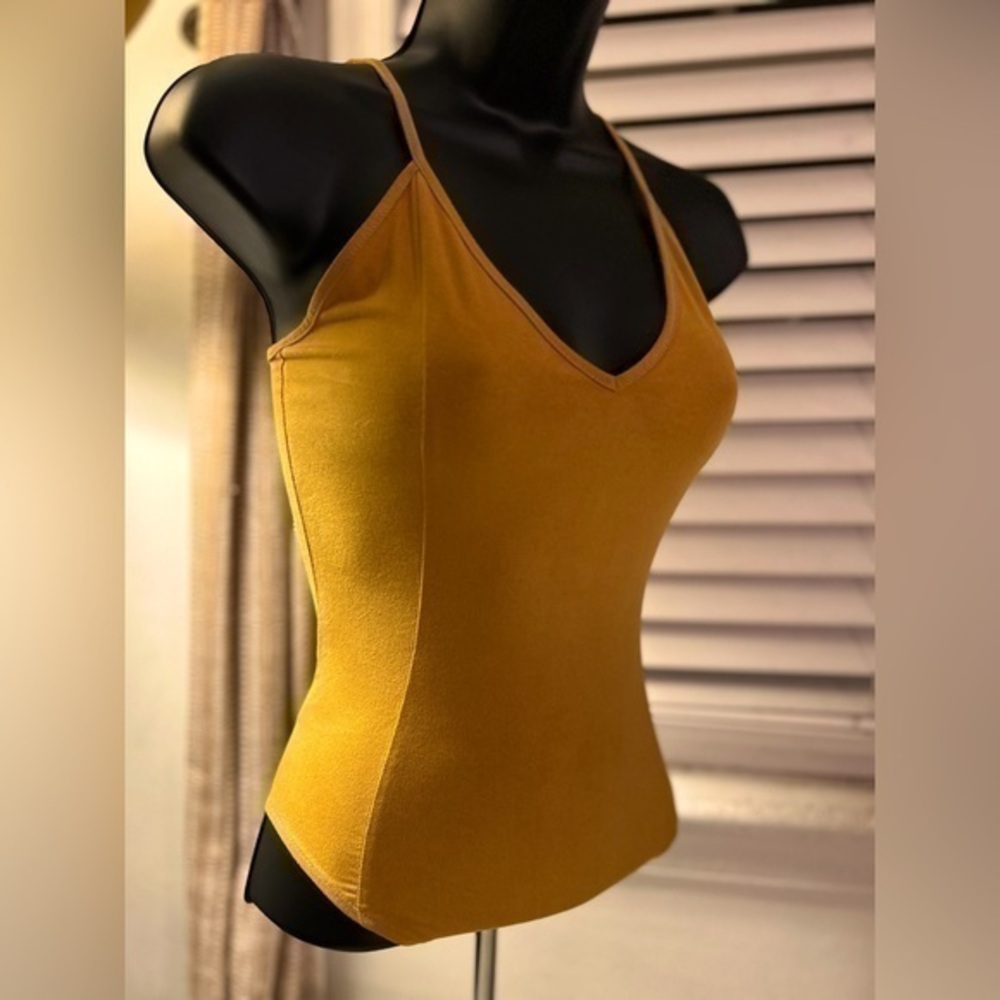 Mustard yellow bodysuit, size Small